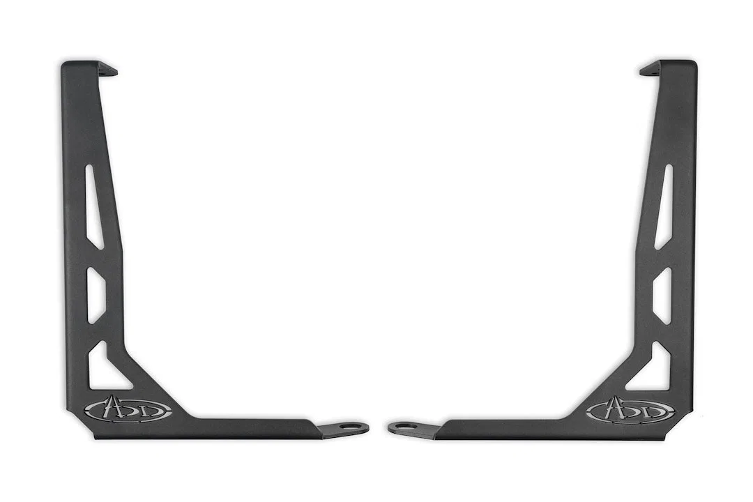 AC1902501NA – A.DESERT DES Bed Side Support, Direct-Fit Powder Coated Hammer Black Steel Set Of 2